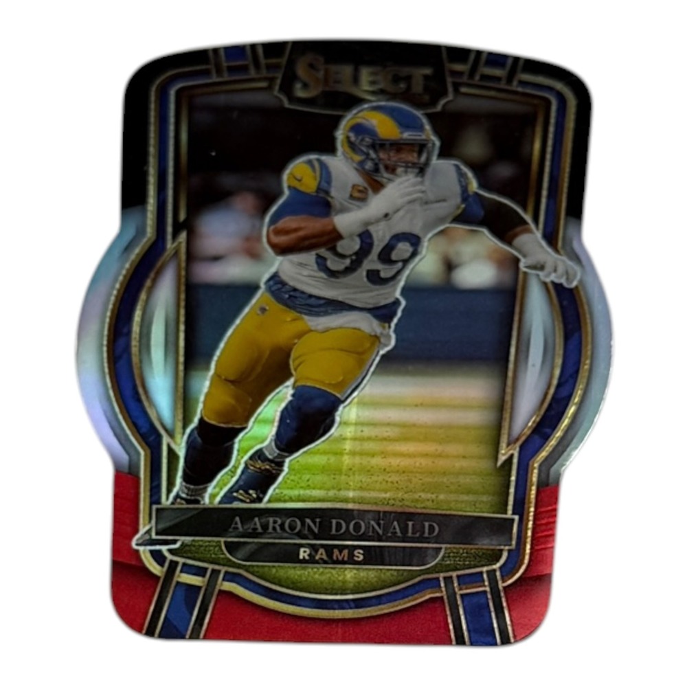 2022 Panini Select Aaron Donald Rams Club Level Silver Prizm Die-Cut No 243 NFL